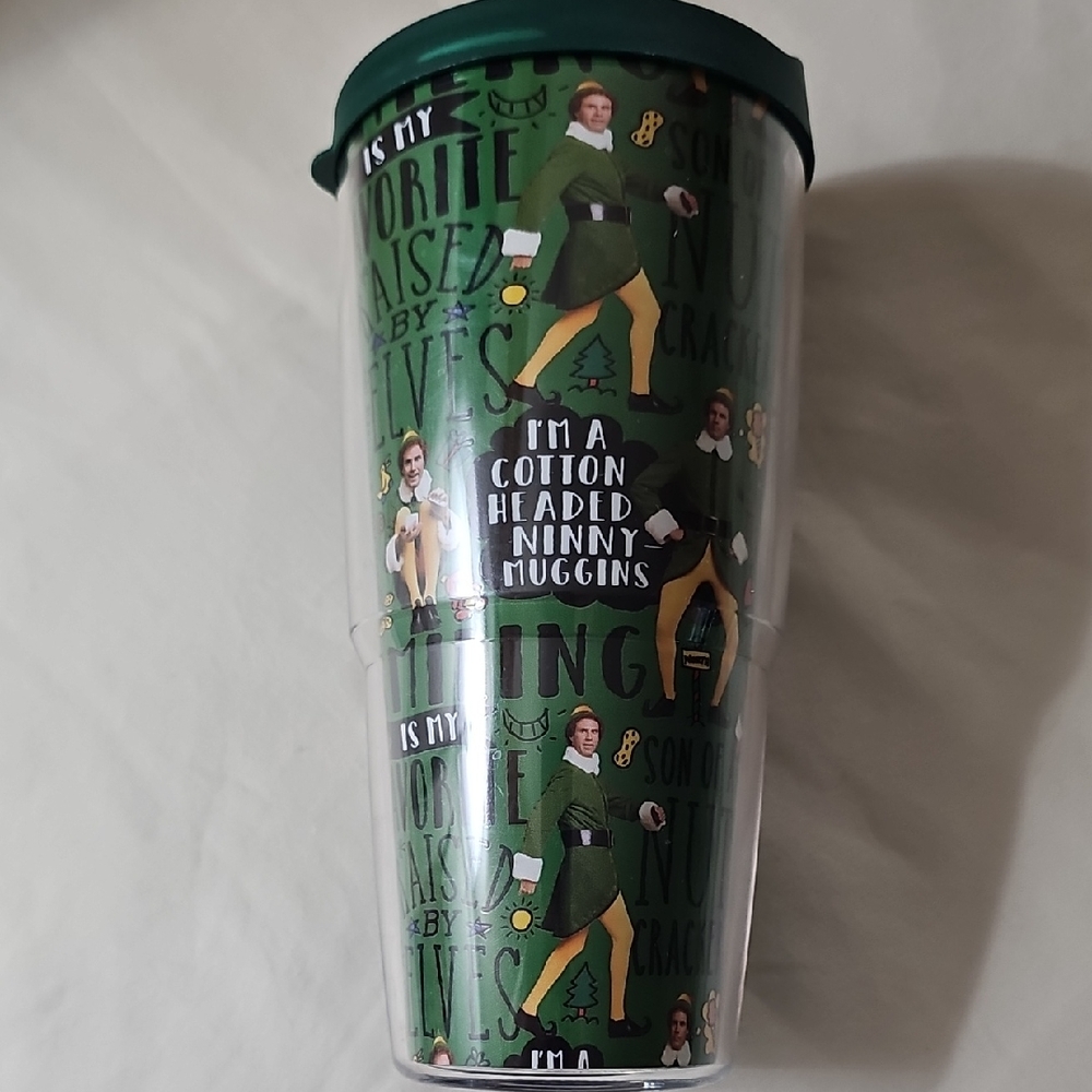 Tervis Warner Brothers Elf Ninny Pattern Christmas Movie Inspired Tumbler 24 oz